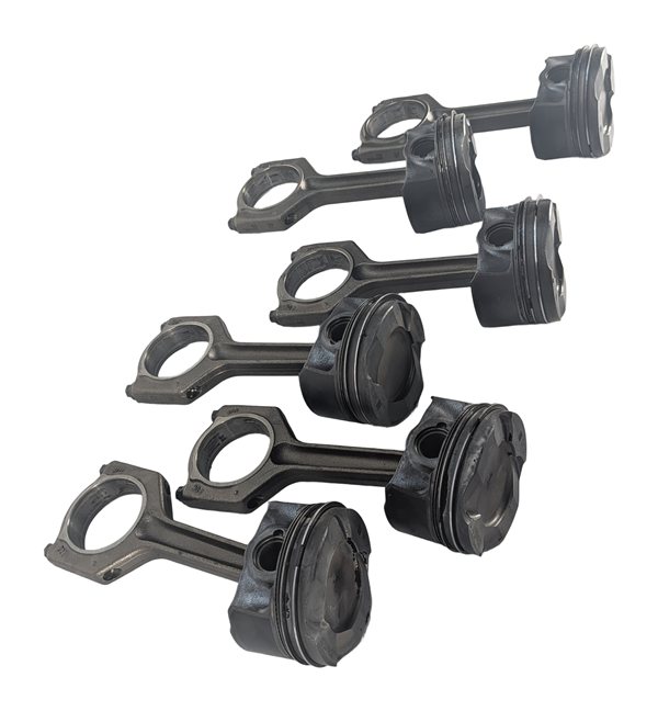 Thumbnail 3: 2010-2014 BMW 1/3/4/5/6/7/X1/X3/X5/X6 3.0L N55 TURBO ENGINE PISTON & ROD SET 6