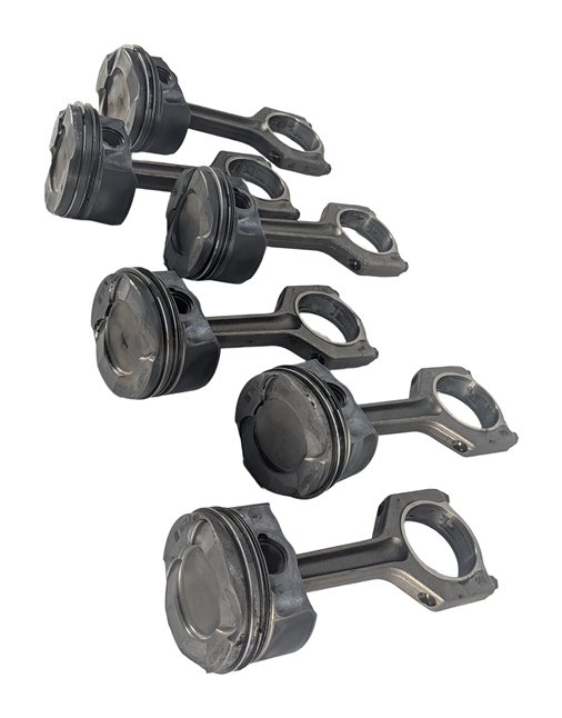 Thumbnail 4: 2010-2014 BMW 1/3/4/5/6/7/X1/X3/X5/X6 3.0L N55 TURBO ENGINE PISTON & ROD SET 6