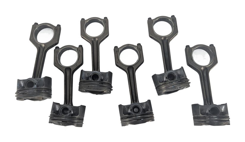 Thumbnail 5: 2010-2014 BMW 1/3/4/5/6/7/X1/X3/X5/X6 3.0L N55 TURBO ENGINE PISTON & ROD SET 6