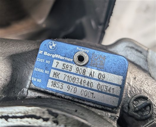 Thumbnail 9: 11-15 BMW 535i 535iGT 640i 740i (F01 F06 F07 F10) 3.0L N55 TURBO TURBOCHARGER