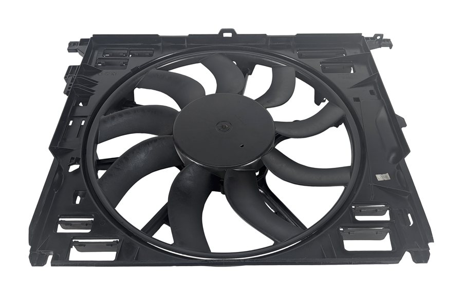 Thumbnail 2: 10-19 BMW 5 6 7 F01 F10 3.0L N54 N55 850 WATT RADIATOR COOLING FAN w/ SHROUD