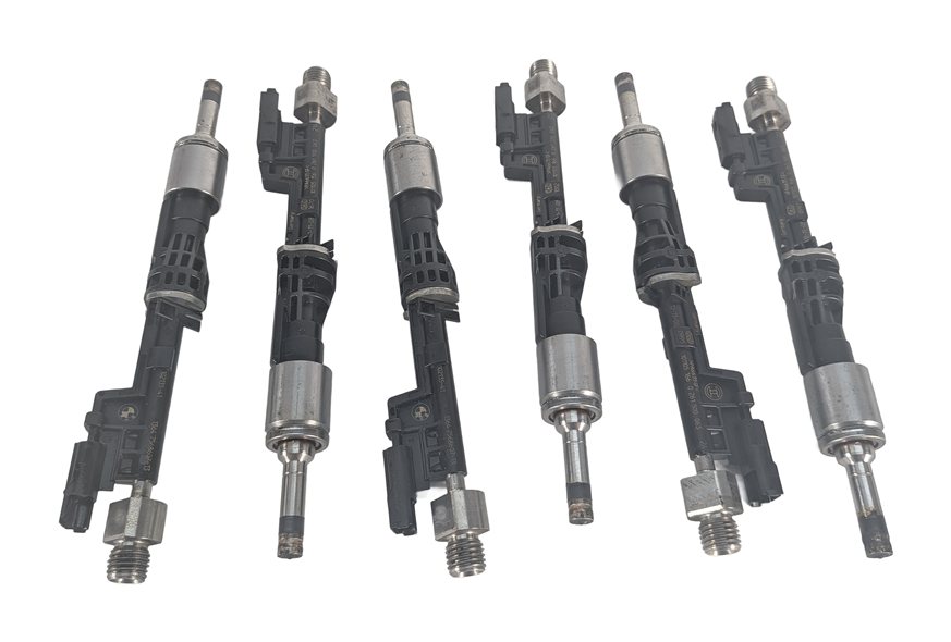 Thumbnail 1: 10-11 BMW 335i 535i X3 X5 X6 E87 F10 E70 E71 3.0L N55 TURBO FUEL INJECTOR SET/6