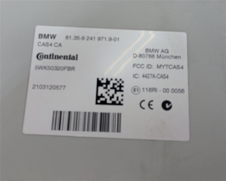 Thumbnail 9: BMW 10-11 535iGT, 2011 535i & X3 3.0L N55 ENGINE ECM DME CAS-4 MODULE KEY SET
