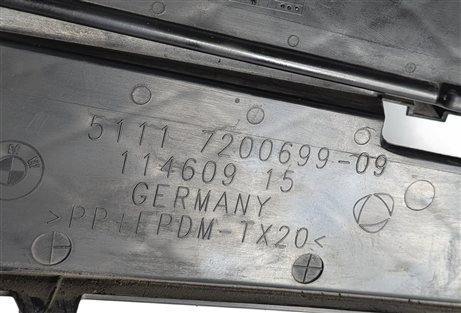 Thumbnail 5: 2011-2013 BMW 528i 535i 550i (F10) FRONT LEFT & RIGHT LOWER BUMPER GRILLE SET-2