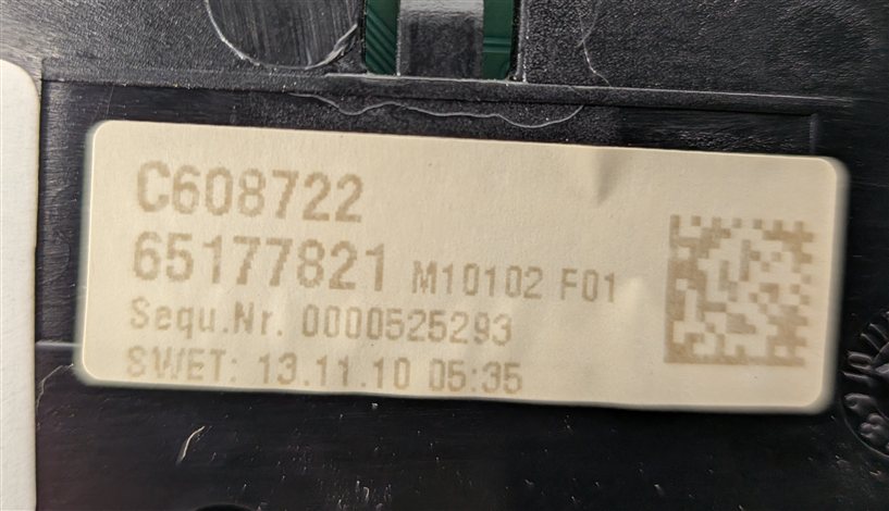 Thumbnail 5: 11-16 BMW 5 M5 SERIES (F10) HEATER A/C TEMPERATURE & RADIO CONTROL PANEL (BLACK)