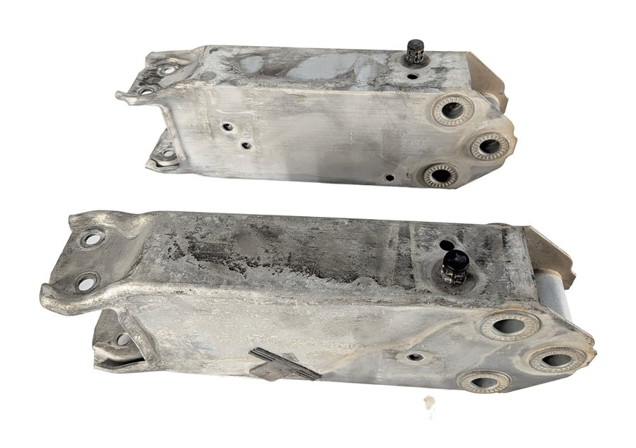 Thumbnail 3: 11-16 BMW 528i 535i 550i M5 FRONT BUMPER REINFORCEMENT IMPACT BAR BRACKET SET/2