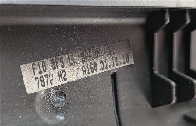 Thumbnail 5: 2011 BMW 535i F10 LEFT DASH INSTRUMENT PANEL TRIM w/ START STOP BUTTON (Ash)