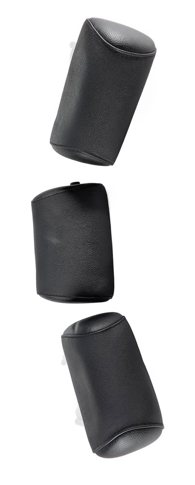 Thumbnail 3: 11-13 BMW 5 SERIES GT (F07 F10) REAR LEFT CENTER RIGHT SEAT HEADREST SET (BLACK)