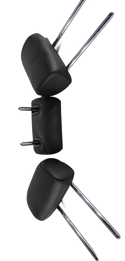 Thumbnail 4: 11-13 BMW 5 SERIES GT (F07 F10) REAR LEFT CENTER RIGHT SEAT HEADREST SET (BLACK)