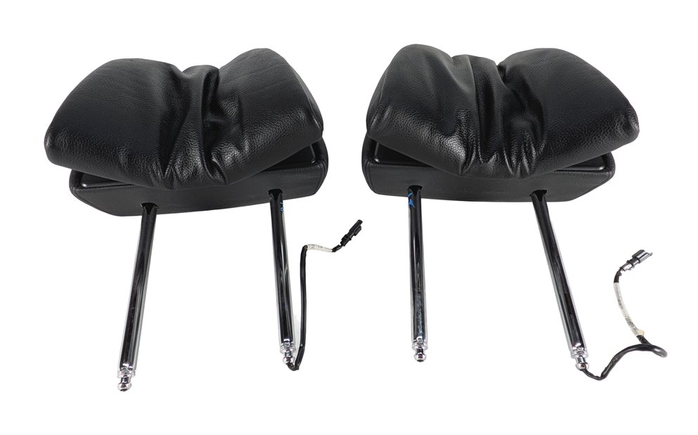 2011 BMW 535Xi F10 FRONT LEFT RIGHT ACTIVE SEAT HEAD REST HEADREST SET/2(Black)