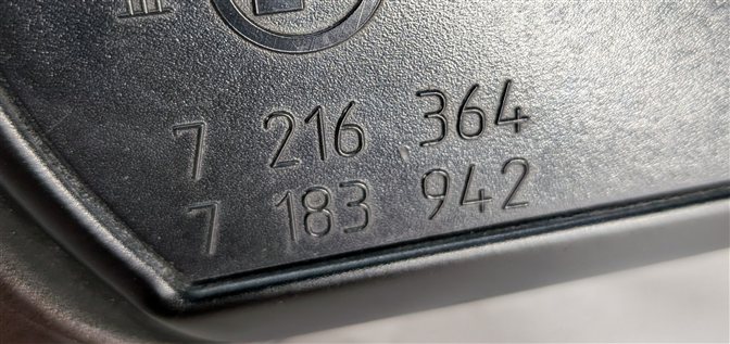 Thumbnail 9: 2011-2012 BMW 528i 535i 550i (F10) LEFT P-FOLD AUTODIM MEMORY MIRROR (Havanna)
