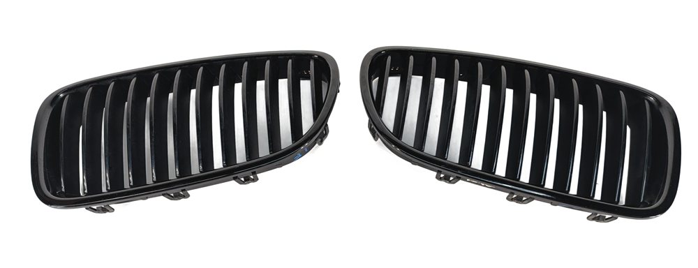 Thumbnail 3: 2011-2013 BMW 528i 535i 550i M5 (F10) FRONT HOOD VENT GRILLE SET-2 (BLACK)