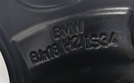 Thumbnail 4: 16-20 BMW 3 4 SERIES F30 F31 F32 18x8 FRONT/REAR V-SPOKE GRAY WHEEL RIM