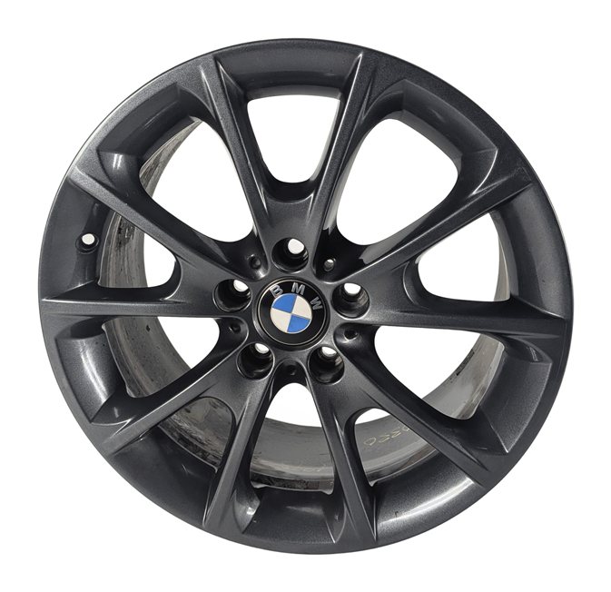 Thumbnail 2: 16-19 BMW 3 4 SERIES F30 F31 F32 18x8.5 REAR V-SPOKE GRAY WHEEL RIM