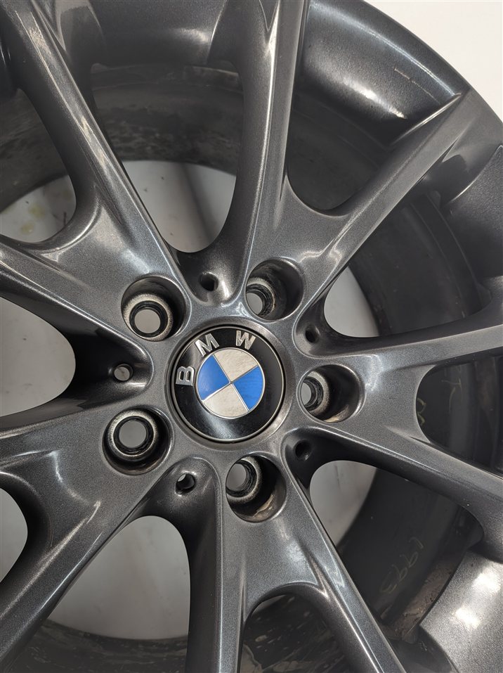 Thumbnail 6: 16-19 BMW 3 4 SERIES F30 F31 F32 18x8.5 REAR V-SPOKE GRAY WHEEL RIM