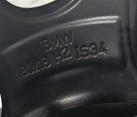 Thumbnail 4: 16-20 BMW 3 4 SERIES F30 F31 F32 18x8 FRONT/REAR V-SPOKE GRAY WHEEL RIM