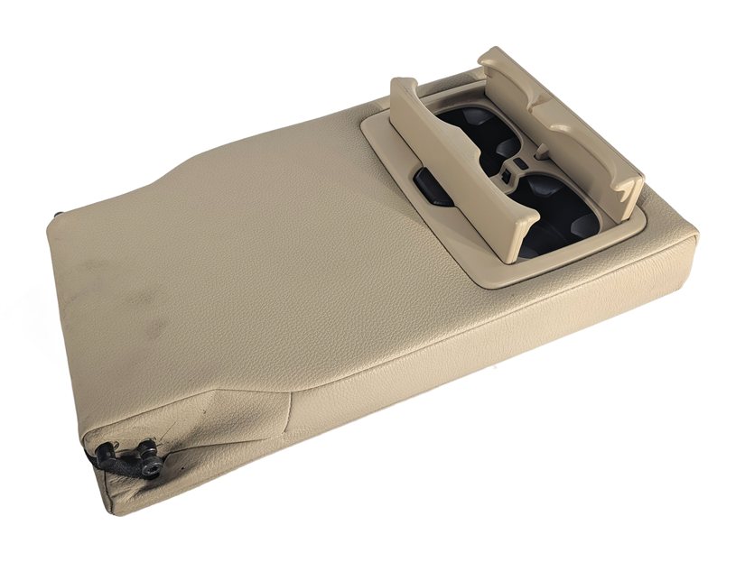 Thumbnail 5: 2014 BMW 328D WAGON (F31) REAR CENTER SEAT ARMREST CUSHION CUPHOLDER (Beige)