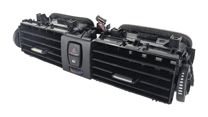2014 BMW 328D WAGON F31 FRONT CENTER DASH AC VENT w/ HAZARD LOCK (Black)