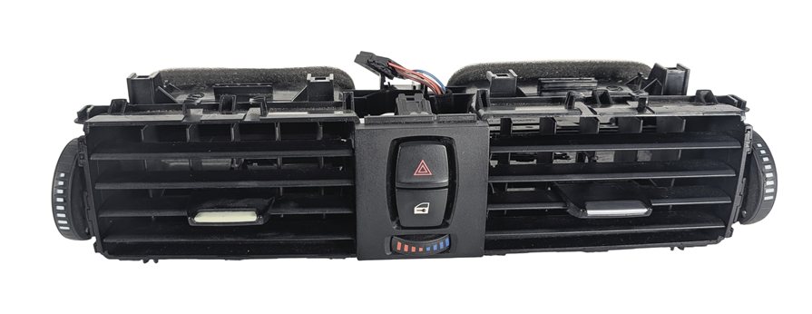 Thumbnail 2: 2014 BMW 328D WAGON F31 FRONT CENTER DASH AC VENT w/ HAZARD LOCK (Black)