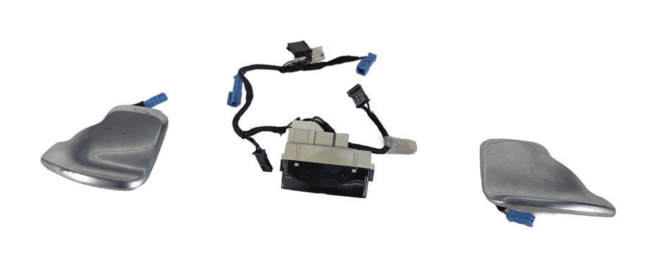 Thumbnail 2: 2014 BMW 328D WAGON (F31) STEERING WHEEL SHIFT PADDLE CONTROL MODULE SET/3