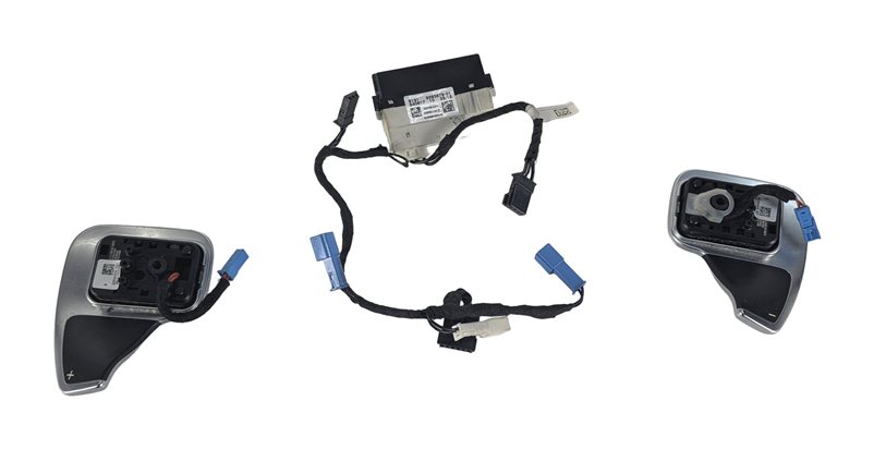 Thumbnail 3: 2014 BMW 328D WAGON (F31) STEERING WHEEL SHIFT PADDLE CONTROL MODULE SET/3