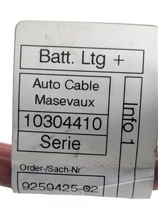 Thumbnail 5: 2014 BMW 328D WAGON (F31) 2.0L POSITIVE BATTERY CABLE w/ IBS TERMINAL CLAMP