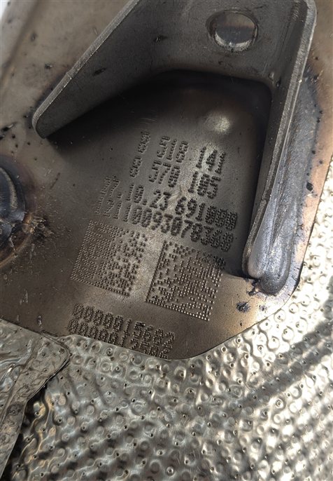 Thumbnail 6: 2014 BMW 328D WAGON F31 2.0L N47T DIESEL DPF PARTICULATE FILTER FLEX PIPE SENSOR