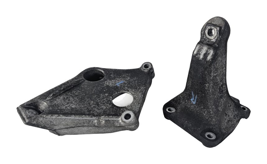 Thumbnail 2: 2014 BMW 328D WAGON F31 2.0L N47T LEFT/RIGHT ENGINE MOTOR MOUNT BRACKET SET/2