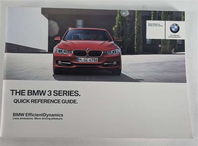 Thumbnail 3: 2014 BMW 328D WAGON (F31) 2.0L DIESEL OWNER'S MANUAL NAV GUIDE CASE SET