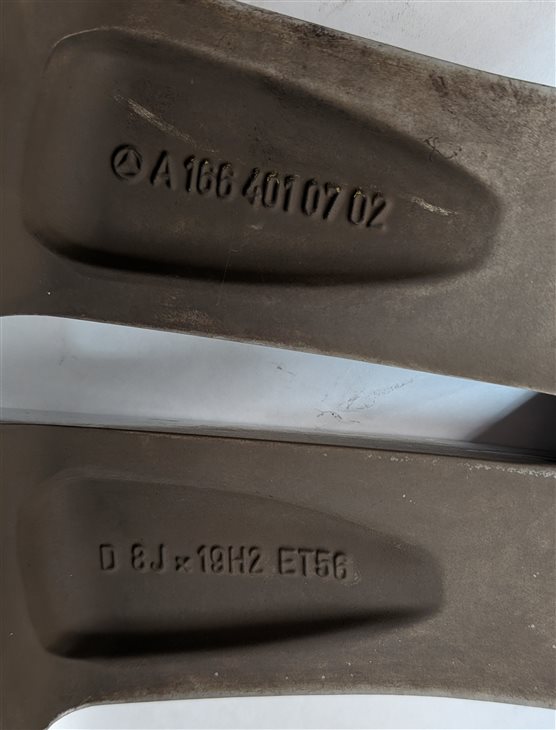 Thumbnail 4: 2012-2014 MERCEDES ML350 (W166) 19x8 5 DOUBLE SPOKE ALUMINUM ALLOY WHEEL RIM