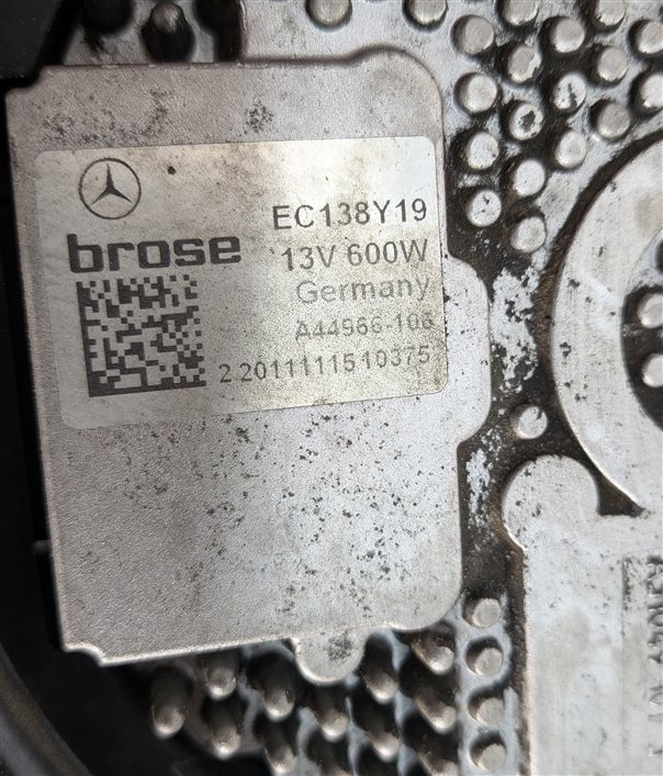 Thumbnail 5: 2013-2019 MERCEDES GL GLE ML CLASS (W166 X166) FRONT RADIATOR COOLING FAN MOTOR