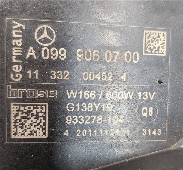 Thumbnail 7: 2013-2019 MERCEDES GL GLE ML CLASS (W166 X166) FRONT RADIATOR COOLING FAN MOTOR