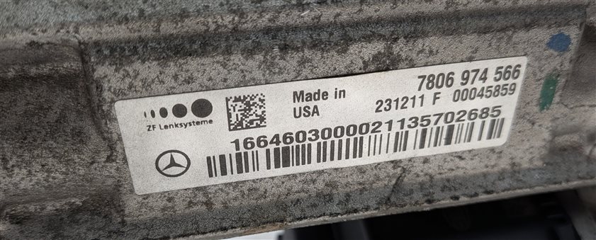 Thumbnail 9: 2012 MERCEDES ML350 ML550 (W166) POWER STEERING GEAR RACK & PINION ASSEMBLY