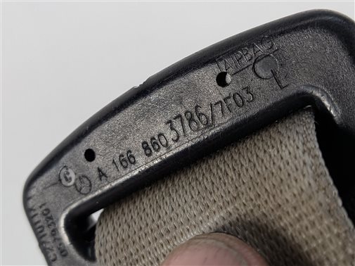 Thumbnail 11: 12-16 MERCEDES GL CLASS W166 X166 FRONT LEFT DRIVER SEATBELT RETRACTOR (Gray)