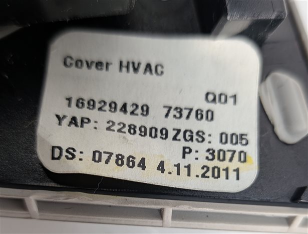 Thumbnail 8: 2012-2013 MERCEDES ML CLASS (W166) FRONT HEATER A/C TEMPERATURE CONTROL (Gray)