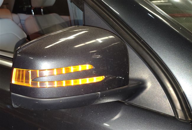 Thumbnail 2: 12-16 MERCEDES GL450 GL550 ML350 W166 X166 RIGHT BLIND SPOT MIRROR (Gray)