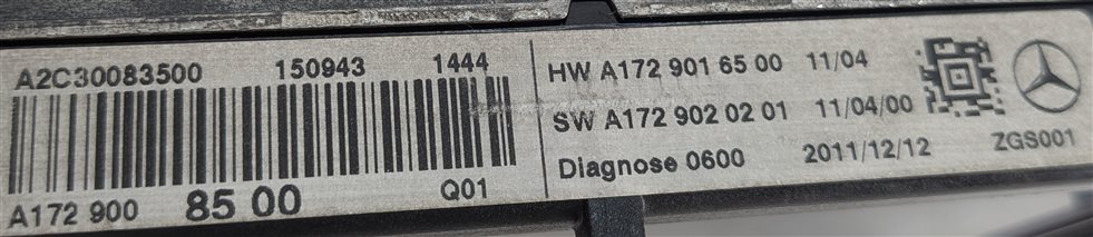 Thumbnail 9: 12-16 MERCEDES C GL ML SLK W204 W166 R172 X166 INFORMATION GPS NAVIGATION SCREEN