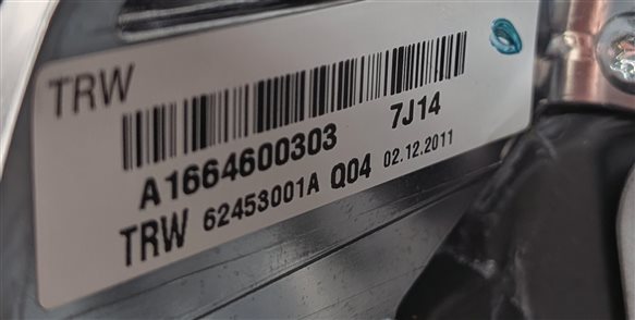 Thumbnail 20: 12-15 MERCEDES ML250 ML350 ML400 ML550 ML63 W166 SPORT STEERING WHEEL (Gray)