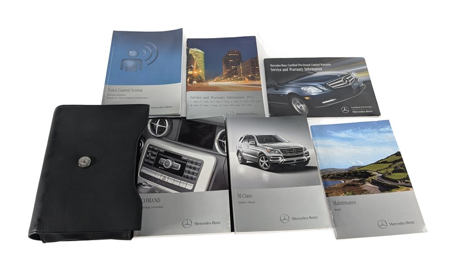 2012 MERCEDES ML350 (W166) 3.5L OWNER'S MANUAL BOOKLET w/ CASE SET