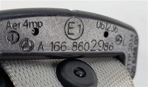 Thumbnail 6: 2012 MERCEDES ML350 (W166) REAR LEFT SEATBELT RETRACTOR (Gray)