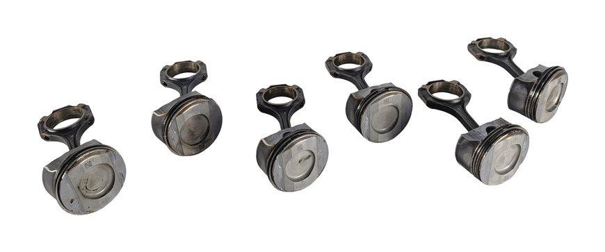 12-18 MERCEDES C E GLE GLK ML SLK (W212 W204 X204 W166 R172) 3.5L PISTON SET-6