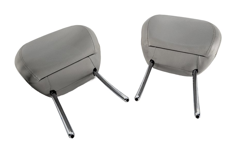 12-13 MERCEDES GL ML CLASS W166 X166 FRONT SEAT HEADREST SET/2 (Gray)