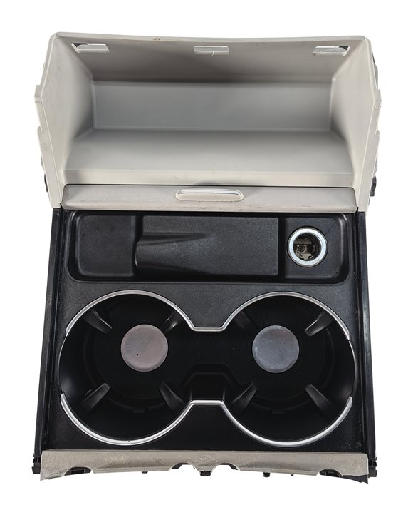 Thumbnail 3: 2012 MERCEDES ML350 (W166) FRONT CENTER CONSOLE CUP HOLDER STORAGE BIN (Gray)