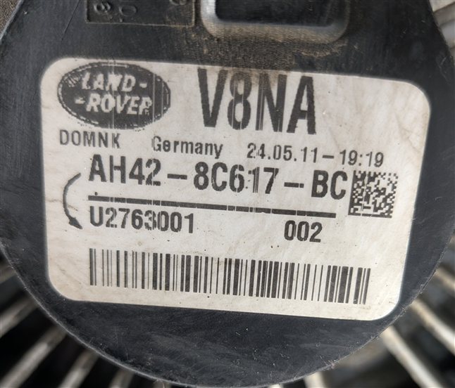 Thumbnail 5: 2010-2013 LR4 - RANGE ROVER SPORT (L320) 5.0L NON SC COOLING FAN BLADE w/ CLUTCH