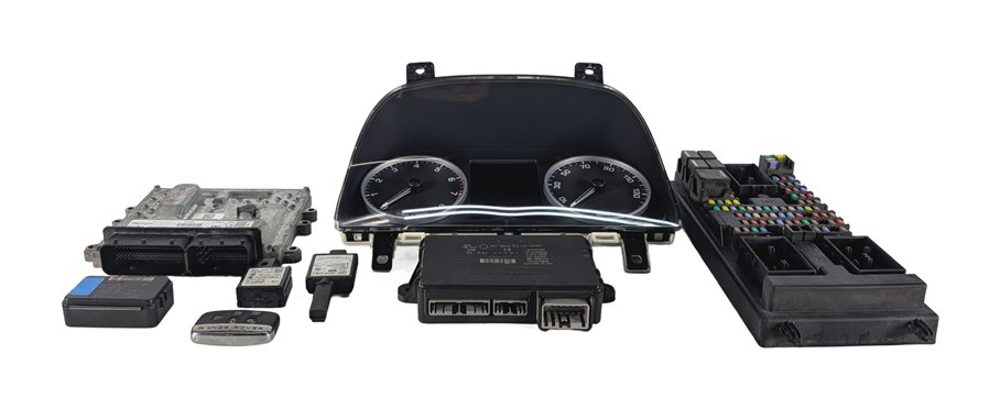 Thumbnail 3: 10-13 LR4 ROVER SPORT L319 L320 L322 5.0L NON SC ECM BCM IMMOBILIZER KEY SET