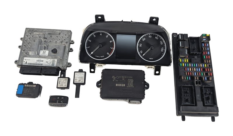 Thumbnail 4: 10-13 LR4 ROVER SPORT L319 L320 L322 5.0L NON SC ECM BCM IMMOBILIZER KEY SET