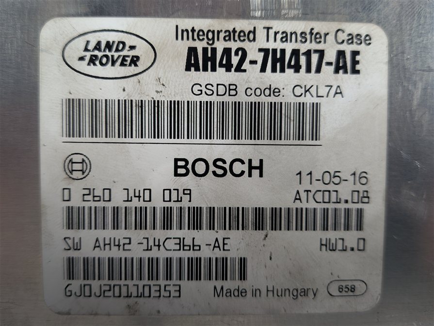 Thumbnail 5: 2010-2013 RANGE ROVER / SPORT LR4 (L320 L322) TRANSFER CASE CONTROL MODULE