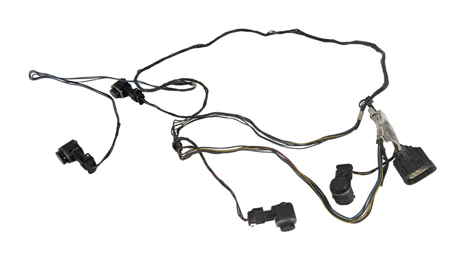 2011 RANGE ROVER SPORT L320 REAR PARK ASSIST PDC SENSOR SET/4 w/HARNESS (White)