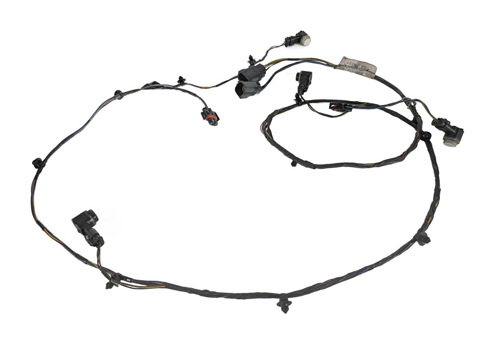 2011 RANGE ROVER SPORT L320 FRONT PARK ASSIST PDC SENSOR SET/4 w/HARNESS (White)