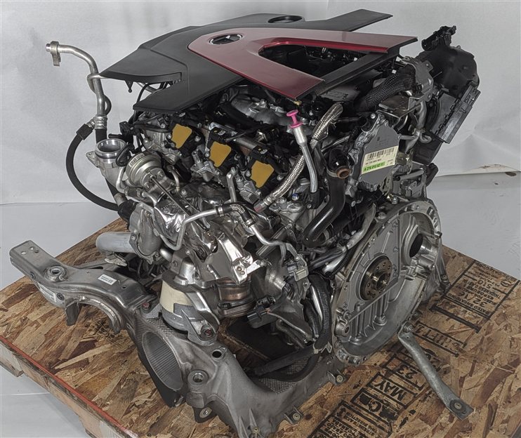 Thumbnail 3: 15-16 MERCEDES C400 C450 W205 3.0L M276 TURBO ENGINE ASSEMBLY 129K